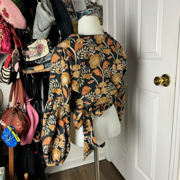 FAHERTY Seraphina Wrap Blouse Small - Picture 4 of 6